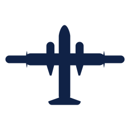 Jet airplane top view silhouette PNG Design Transparent PNG