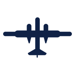 Jet plane top view silhouette PNG Design Transparent PNG