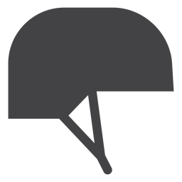 Flache Ikone des Jockeyhelms PNG-Design Transparent PNG