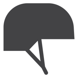 Ícone plano de capacete de jóquei Desenho PNG