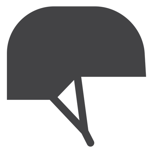 Icono plano de casco de jinete Diseño PNG
