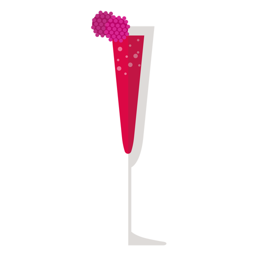 Kir royale cocktail icon PNG Design