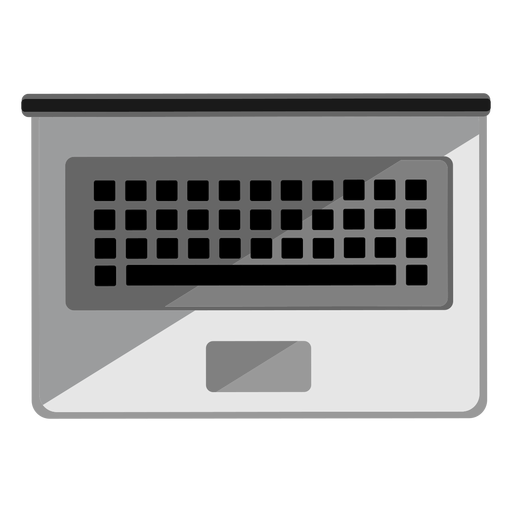 Laptop top view icon PNG Design