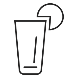 Lemonade glass icon PNG Design Transparent PNG