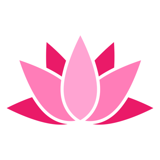 Icono de color de loto Diseño PNG
