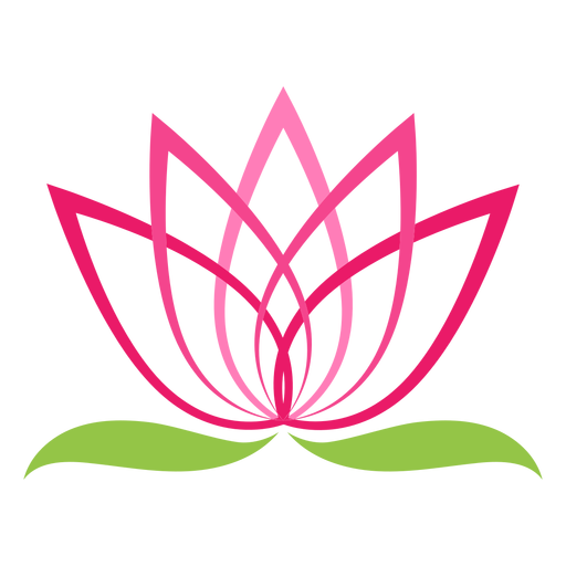 S?mbolo del logotipo de la flor de loto Diseño PNG