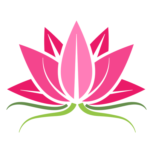 Lotuspflanzensymbol PNG-Design