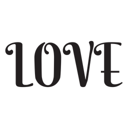 Liebesbeschriftungsikone PNG-Design