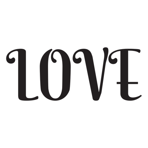 Ícone de letras de amor Desenho PNG