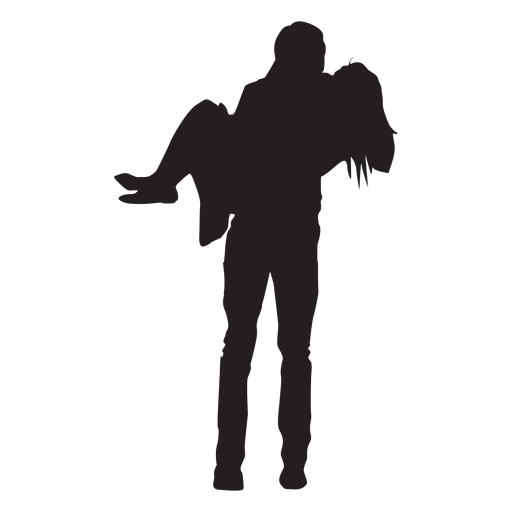 Download Man carrying woman silhouette - Transparent PNG & SVG ...
