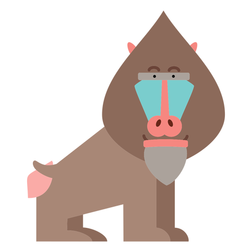 Mandrill monkey illustration Transparent PNG Mandrill monkey illustration Transparent PNG