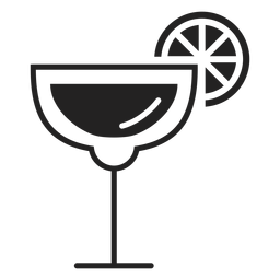 Margarita cocktail flat icon Transparent PNG