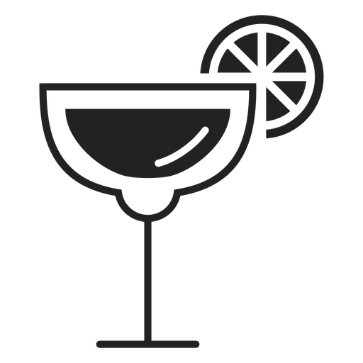 Margarita cocktail flat icon PNG Design