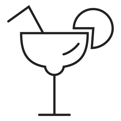 Margarita glass icon PNG Design