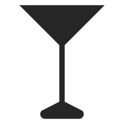 Icono plano de vidrio de alcohol Diseño PNG