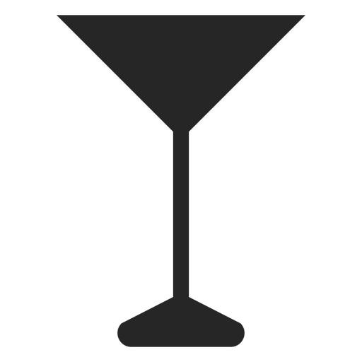 Alcohol glass flat icon PNG Design
