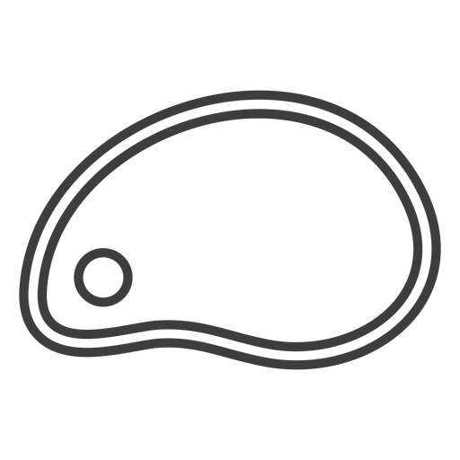 Fleischplatte Strichsymbol PNG-Design