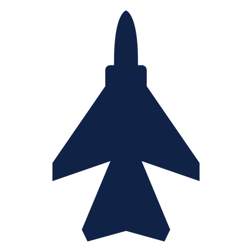 Silhueta superior da aeronave de transporte Desenho PNG