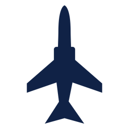 Military airplane top view silhouette PNG Design Transparent PNG