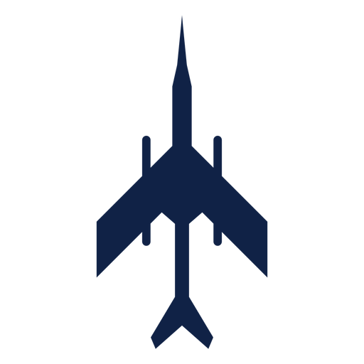 Download Military plane top view silhouette - Transparent PNG & SVG ...