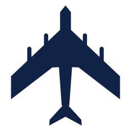 Military Transport Airplane Top View Silhouette PNG & SVG Design For T ...