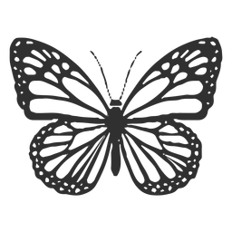 Monarch butterfly icon Transparent PNG