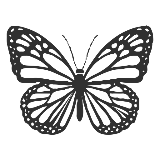 Monarchfalter-Symbol PNG-Design