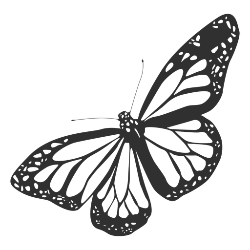 Monarch butterfly silhouette - Transparent PNG & SVG ...