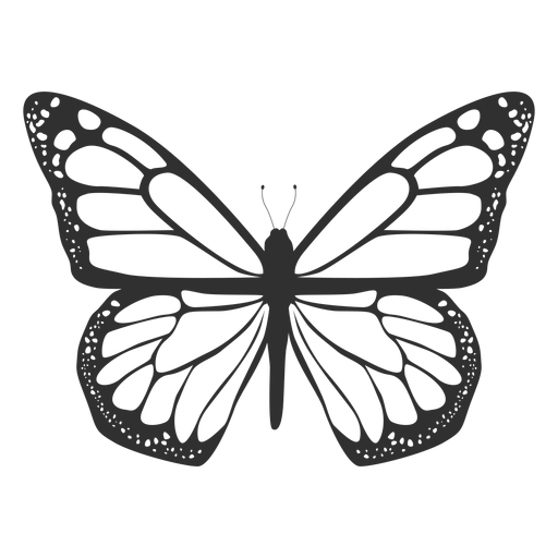 Monarch Butterfly Silhouette Icon Transparent Png Svg Vector File