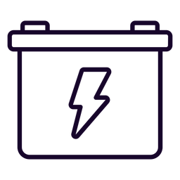 Motorradbatterie-Hubsymbol PNG-Design