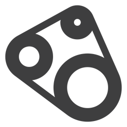 Icono de la correa de distribución de la motocicleta Diseño PNG