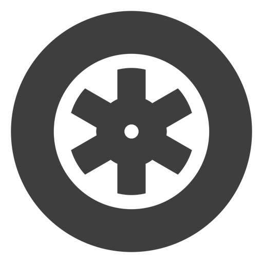 Icono de rueda de motocicleta Diseño PNG
