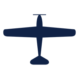 Aircraft top view simple silhouette PNG Design Transparent PNG
