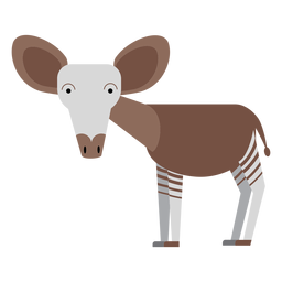 Ilustração de girafa okapi Desenho PNG