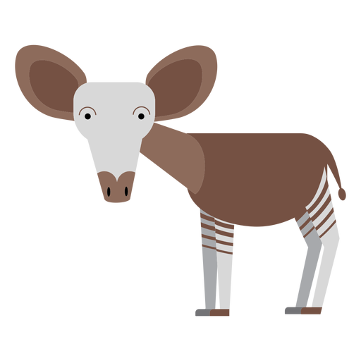 Ilustraci?n de jirafa okapi Diseño PNG