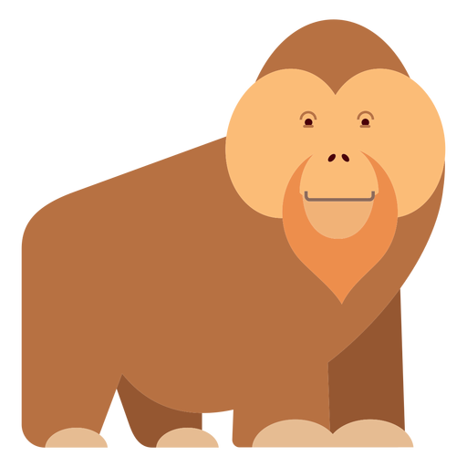 Orangutan monkey illustration PNG Design