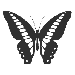 Ornythion swallowtail butterfly silhouette PNG Design