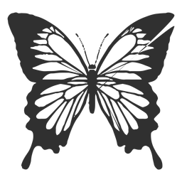 Papilio ulises silueta mariposa Transparent PNG