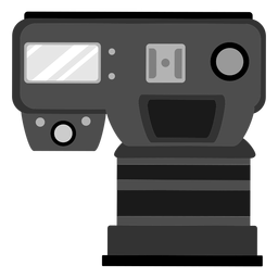 Icono de vista superior de la cámara de fotos Diseño PNG