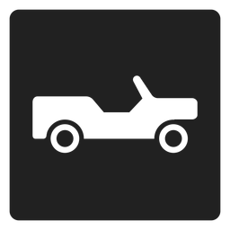 Ícone quadrado de caminhonete Desenho PNG