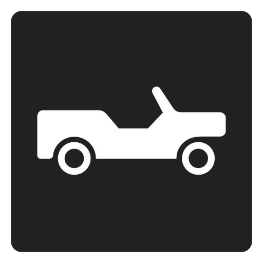 Quadratisches Symbol des Kleintransporters PNG-Design