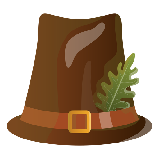 Ilustración de sombrero de peregrino Diseño PNG
