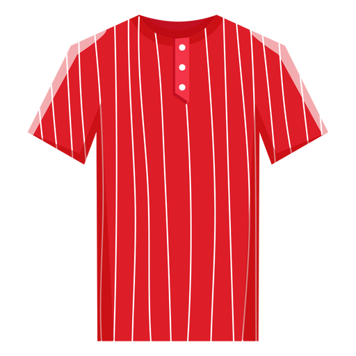 Icono de camiseta de b?isbol a rayas Diseño PNG