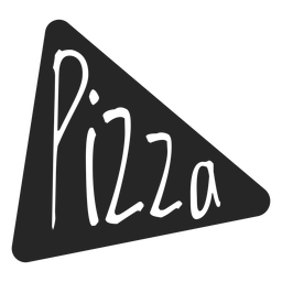 Icono plano de rebanada de pizza