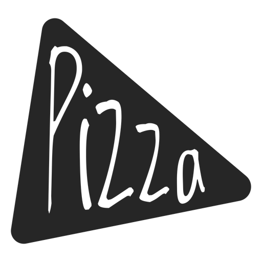 ?cone plano de fatia de pizza Desenho PNG
