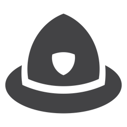 Flache Ikone des Polizistenhelms PNG-Design Transparent PNG