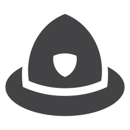 Icono plano de casco de policía Diseño PNG