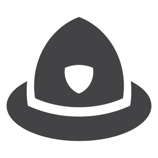Flache Ikone des Polizistenhelms PNG-Design