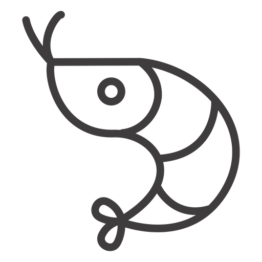 Prawn stroke icon PNG Design