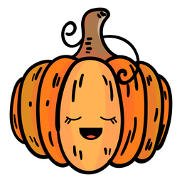 Pumpkin cartoon icon PNG Design